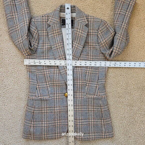 J. Crew Campbell Blazer *SLEEVES ALTERED* Wool Blend Houndstooth jacket - Picture 2 of 14